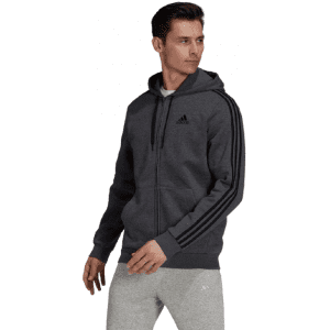 Adidas Essentials Fleece 3S Full-Zip Hoodie - HB0042 syrrakos-sport (1)