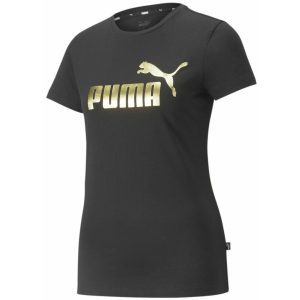 Puma Essentials+ Metallic Logo Tee - 848303-01 syrrakos-sport