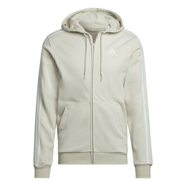 Adidas-Essentials-Fleece-3S-Full-Zip-Hood-HL2260-syrrakos-sport