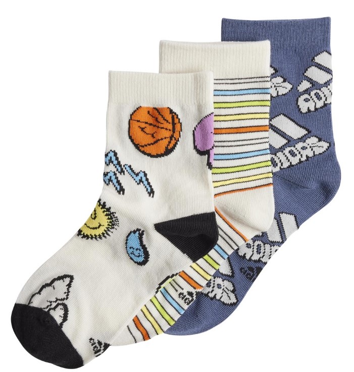 Adidas-Bubble-Socks-3-Pair-Pack-Kids-IW1113-syrrakos-sport